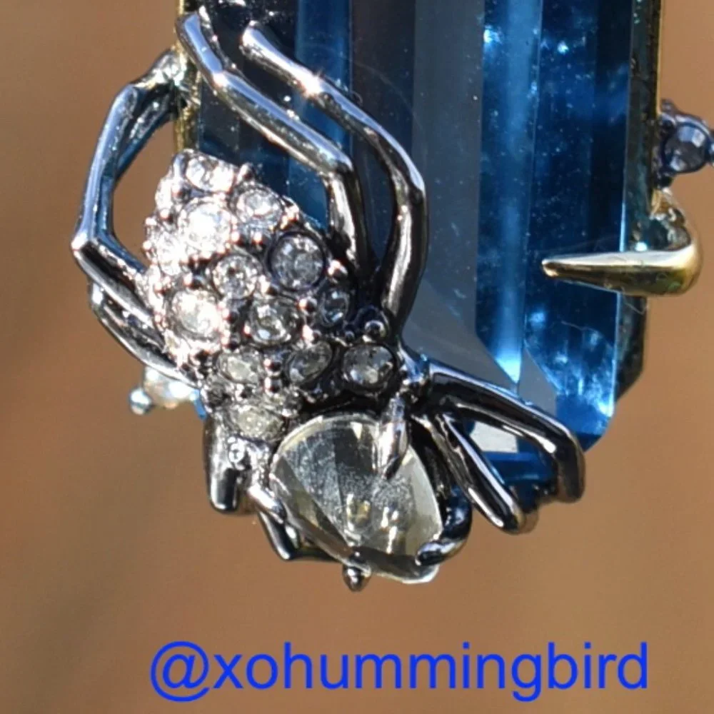 Alexis Bittar  | Swarovski Crystal Pavé Asymmetric Spider Drop Earrings/…